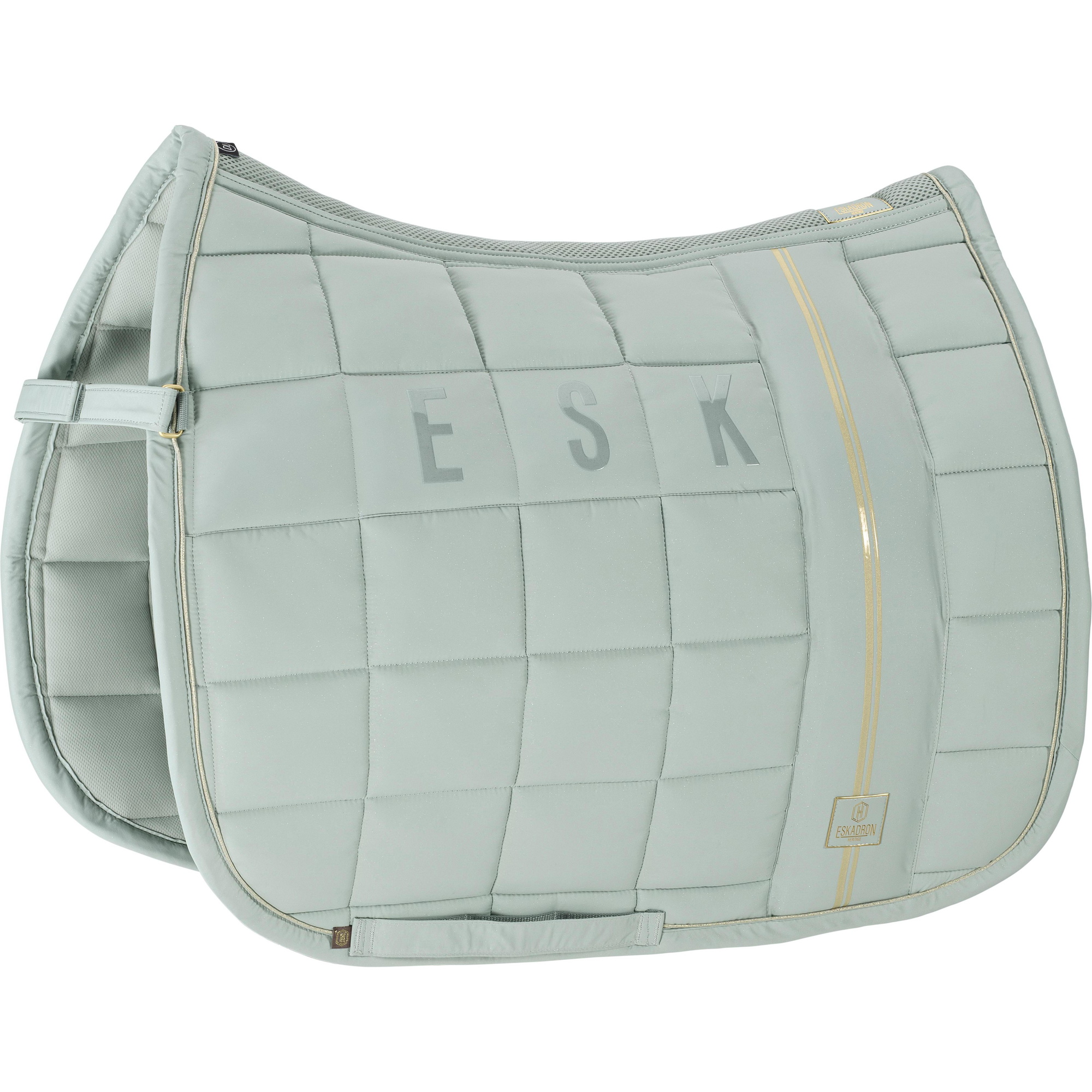 2021 Eskadron Big Square Sparkle Saddle Pad 212155 - Sea Salt